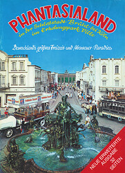 Cover vom Phantasialand Parkführer 1978 bis 1980 das den Neptunbrunnen und Alt-Berlin zeigt.